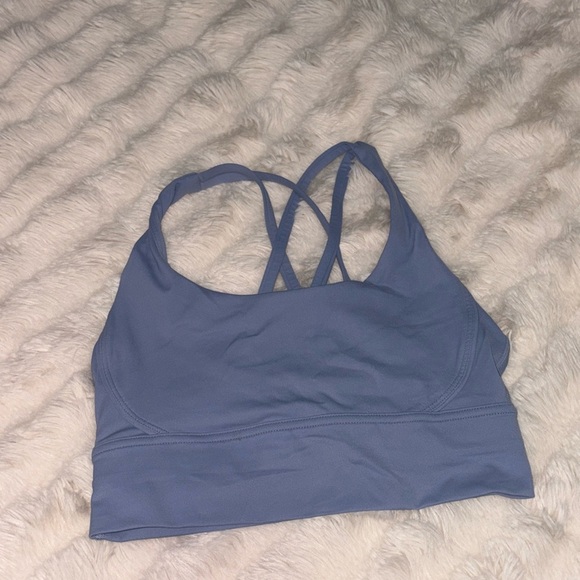 Lululemon Blue Energy Sports Bra No Padding - Picture 1 of 2